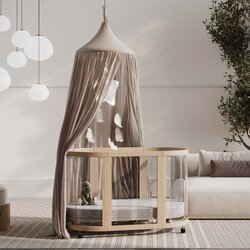 Babyhood® otroška posteljica kaylula™ sova clear 5v1 z vzmetnico in rjuho beech Cene