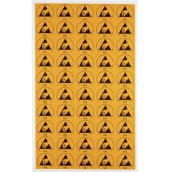 Wolfgang Warmbier Oznake upozorenja za ESD područja 50 kom. žute, crne boje (D x Š) 30 mm x 25 mm 2850.3025 samoljepljiva Cene