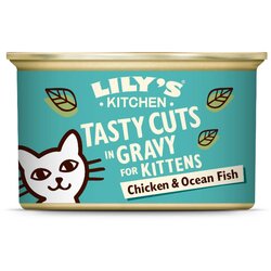 Lily's Kitchen Tasty Cuts v omaki Kitten - piščanec in oceanska riba 85 g Cene