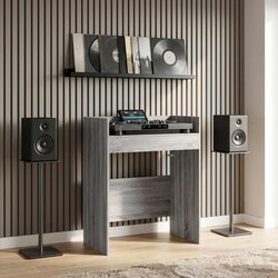 Dj stol Siva Sonoma 82 x 45 x 102 cm Konstruirano drvo Cene