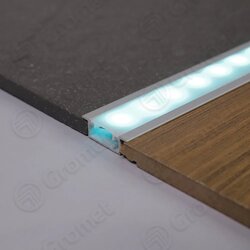 Gromet Aluminijumski prelazni led profil 10mm, 2,7m Cene