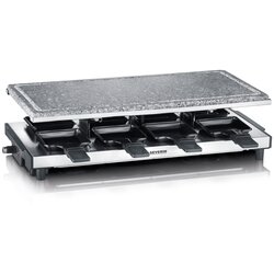 Severin RG 2374 Raclette- Partygrill 8 Pfännchen, 1400 W Steinplatte Cene