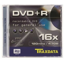 Traxdata DVD disk DVD+R 4.7GB BOX 1 Cene