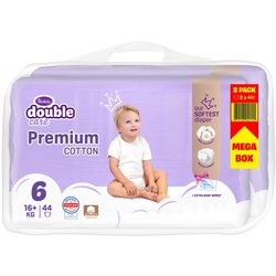 Violeta plenice Premium Cotton duopack 6, 16+ kg, 2 x 44 kos Cene