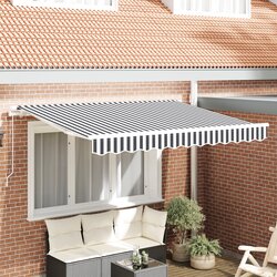vidaXL Retraktilna tenda Antracitna in bela Cene