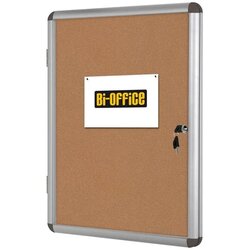 Bi-office Oglasna omarica s ključem 12 x A4 pluta 981 x 940 mm Cene