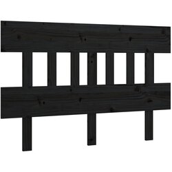 Maison Chic posteljno vzglavje - vzglavna omarica - nočna omarica črno 183,5x3x81 cm trdna borovina, (21706454) Cene