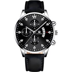 SHAARMS Sat QU-14268 - Crni / Srebrni Cene