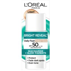 L´Oréal Paris tonirani anti-uv fluid protiv tamnih fleka bright reveal, light, 30 ml Cene