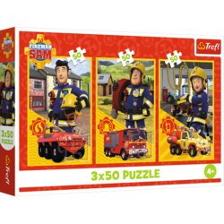 Puzzle 3x50 - Fireman Sam Fire Station Crew Trefl 34880 Cijene