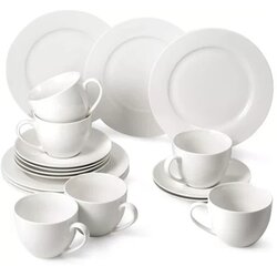 Suntun set šoljica i tanjirića 18 kom beli - classic okrugle ( 357133 ) Cene