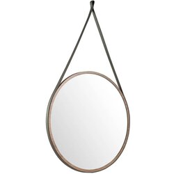 Angel Cerdá Okroglo viseče ogledalo z usnjenim trakom, (20571273) Cene