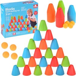 FAST CUPS igra spretnosti Trokutasti blokovi + loptice 38 dijelova ZA5811 Cene