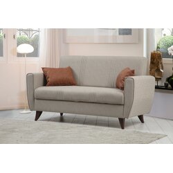  Dvosjed s razvlačivim naslonom 153x86x77cm Bež Cijene
