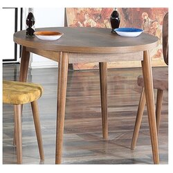 Hanah home Trpezarijski sto u baroknom stilu, 90 cm, orah Cijene