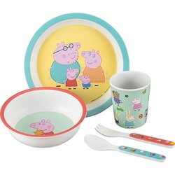 Petit Jour Peppa Pig - 5-delni set za hranjenje v darilni škatli Cene