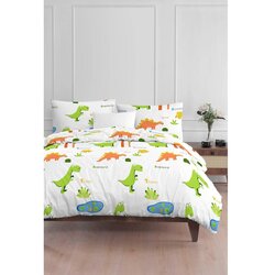 Mijolnir Set posteljina Dinolar, 140x200 cm, Beli Cijene