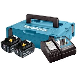 Makita Energy Kit 198116-4 2x BL1860B + DC18RC + Makpac 1