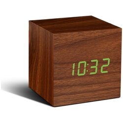 Gingko smeđa budilica sa zelenim led zaslonom brick click clock Cene