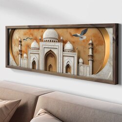 WALLXPERT LAC029-120 Multicolor Decorative Framed MDF Painting Cene
