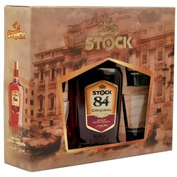 Stock Brendi 84 0,7l + 4 čaše Cene