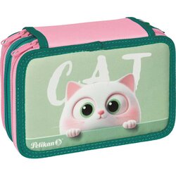 Pelikan pernica Happy Animals 3 zip s priborom - dezen 4 (mačka) Cene