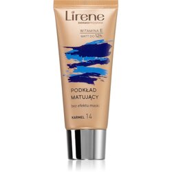 Lirene Nature Matte matirajoči fluidni tekoči puder za dolgoobstojen učinek odtenek 14 Caramel 30 ml Cene