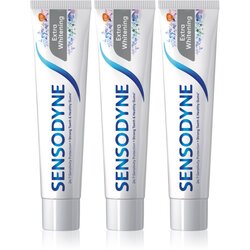 Sensodyne Extra Whitening pasta za izbjeljivanje zuba s fluoridom za osjetljive zube 3x75 ml Cijene