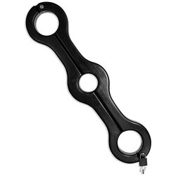 Black Label Wooden Pillory Genital Handcuffs Cene