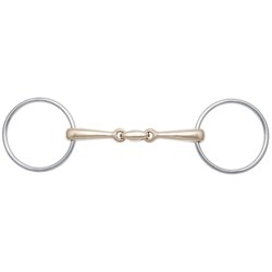 Stübben STEELtec Dvojno lomljena navadna in podložna brzda z osrednjim delom Sweet Copper - 12,5 cm Cene