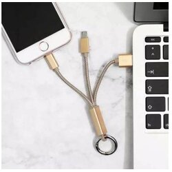 Ldnio data kabl LC89 sa priveskom za iPhone 5/iPhone 6/6S/micro USB zlatni Cene
