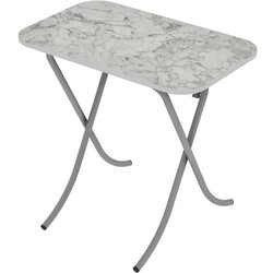 alesta AL10025BM sto višenamenski sklopivi tekstura beli mermer 50X80CM Cene