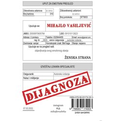 Zbrka Mihajlo Vasiljević - Dijagnoza Cene