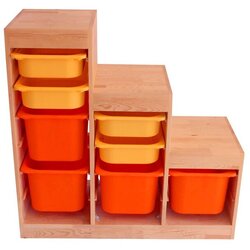 Hanah home komoda oak organizer, 32x97x42.5 cm, hrast Cene