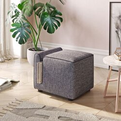Atelier Del Sofa Tabure Paris, 53x43x42cm, Tamno siva Cijene