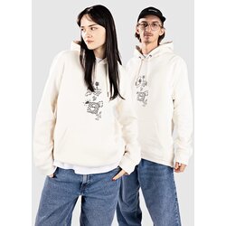 Poetic Collective Doodle Sketch Pulover s kapuco ivory Cene