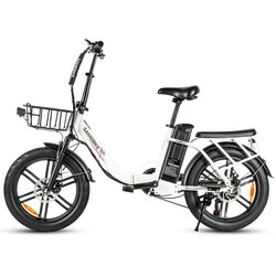 Samebike CY20 Pro zložljivo električno kolo, 20" mestno kolo z debelim ovratnikom, 36V 13Ah baterija, bela, (5000255684) Cene