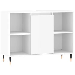 Maison Chic Kopalniška omarica - Kopalniški kabinet visok sijaj bela 80x33x60 cm inženirski les, (21794978) Cene