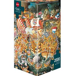 Heye puzzle 2000 pcs triangle ryba trafalgar Cene
