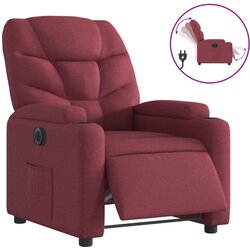 Maison Chic Električni naslanjač - Relax naslanjač vinsko rdeče blago, (22061169) Cene
