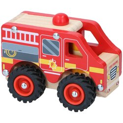 Eddy Toys Drveni vatrogasni automobil za djecu Cene