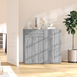 vidaXL Komoda sivi hrast sonoma 80 x 36 x 75 cm konstruirano drvo Cijene