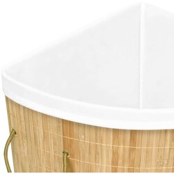 vidaXL Kutna košara za rublje od bambusa 60 L Cijene