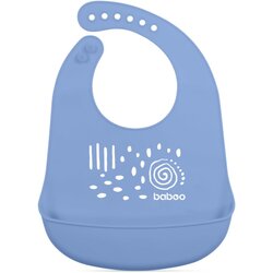 Baboo Silicone Bib podbradnik Blue Haze, 4m+ 1 kom Cene