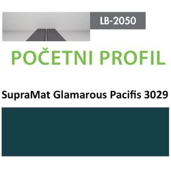 AGT profil Zidni MDF Početni LB-2050-A SupraMat Glam. Pacific (3029) 2800x139x18mm ( 026-083 ) Cene
