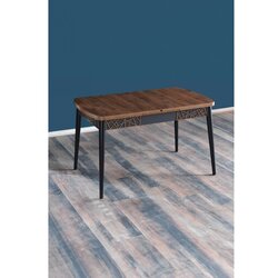 Hanah home Razvlačivi trpezarijski sto s motivom Amalfi, 131,5-170x76,5 cm, Orah Cijene