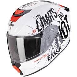 Scorpion kaciga Exo-jnr boom white black Cene