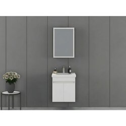 Hanah home amore 55 - set kupatilske nameštaja u mat beloj boji (2 komada) Cene