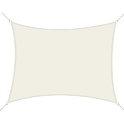 Outsunny pravokotno dežnikarsko jadro, poliestrska zunanja markiza, odporna na UV-žarke, dihajoča, 3x4 m, bela kremna, (20744521) Cene