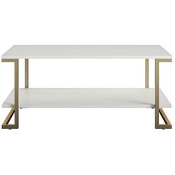 CosmoLiving by Cosmopolitan Stol za kavu u bijelo-zlatnoj boji Camila, 106 x 45 cm Cene